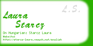 laura starcz business card